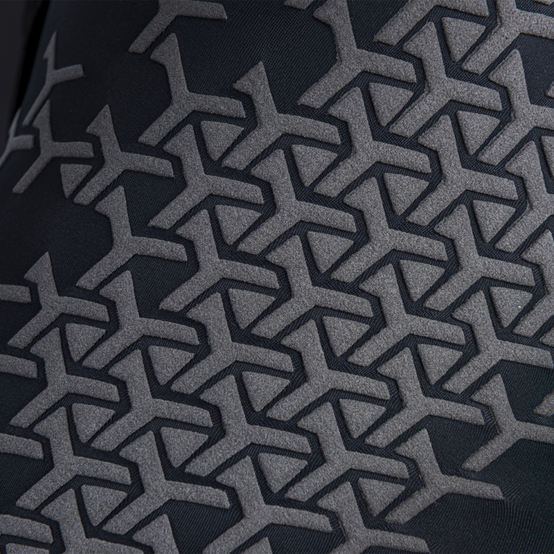 Q36.5 Womens Salopette GRID SKIN Bib Shorts : BLACK-5